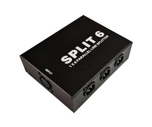 Wrtysully XLR 1 in 6 Out Signal Splitter Mixer Signal Distributor Stage Conference Lossless