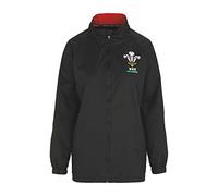 WRU Womens Official Licensed Wales Rugby Ladies Medium Rain Jacket 36" -38" Bust Black