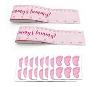 WRUISZ Baby Shower Party Decoration How Big is Mummy’s Tummy Guessing Game Kit Pink Tape Measure Prop, Gender Reveal Decorations Idea Pack,Family Welcome It's a Girl Parties Pink Theme