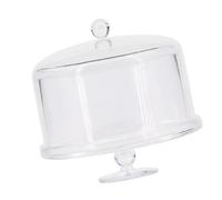 WRWIZDR 1/6 Scale Transparent Dessert Serving Tray Model for Doll, Square | Elevated Base for Cake Pastries Arrangement, Bakery Scene Decoration and Small Item Storage