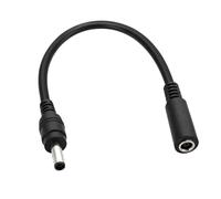 WRWIZDR DC4.5mm Laptop Power Extension Cord Compatible with XPS 12 L321X | Routine Adapter Connection At the Extension, Specific Listed Laptop Compatibility, Black Male-to-Female Cable