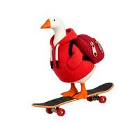 WRWIZDR Figurine Clothing Bundle, Red | 7 Inch Desk, Hoodie Backpack Fingerboard Accent Pack, Display Decor
