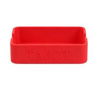 WRWIZDR Molded Card Deck Holder, Red | Open Top Organizer with Lowered Front Access for Tarot Readers, Game Players and Collectors