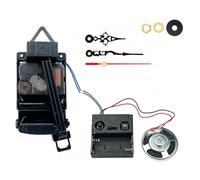 WRWIZDR Multipurpose Quartzs Pendulum Clock Movement, 005 black red | Melodies Chimes Music Box for Crafting Unique Wall Clock Project, Repair Parts Replacement Accessories