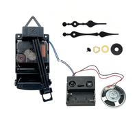 WRWIZDR Multipurpose Quartzs Pendulum Clock Movement, 0096 black | Melodies Chimes Music Box for Crafting Unique Wall Clock Project, Repair Parts Replacement Accessories