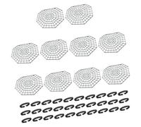 WRWIZDR Pond Guard Net Panels Designed to Deter Birds and Cats Near Fish | Connector-Joined Structure, Configurable Around a Pond Layout, for a Garden Fish Pond and Outdoor Water Features