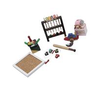 WRWIZDR Wooden 1/12 Scale Dollhouses Model Toy Set Creative Learning | Compact Portable Storage for Space Saving and Travel Friendly Play, Creative Learning and Family