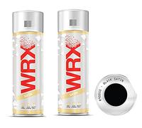 WRX Double Pack Black Satin Spray Paint 400 ml Quality Brilliant Colours Perfect Finish No Need to Use Priming Brilliant All Purpose Interior/Exterior, Art, Crafts, Auto, Home Furniture, 400ml