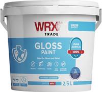 WRX Trade Gloss Paint - Water Based - Black (2.5 Liters)