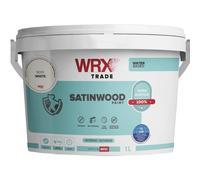 WRX Trade Satinwood Paint - Brilliant White - Water Based (1L)