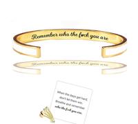 Wryhaul Dont Let The Hard Days Win Bracelet, Motivational Bracelet for Women, Engraved With Hidden Inspirational Message for Best Friend (White-R)