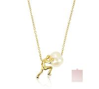 WRYHAUL Sisyphus Necklace - The Eternal Ascent, Worn Close to the Heart, 2026 New Women Pearl Pendant Necklace, Gift for Wife Mother for Birthday Anniversary Christmas (Gold)
