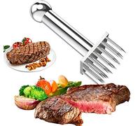Wrzbest Meat Tenderizer with 28 Stainless Steel Sharp Needle, Professional Blade Mallet Heavy Duty Cooking Tool for Tenderizing Beef Turkey Chicken Steak Veal Pork Fish Christmas Cooking Set