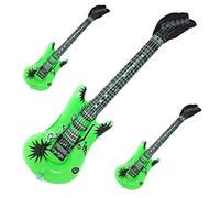 WS Accessories Inflatable Guitar 55cm [Green, Pack of 3]
