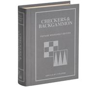 WS Game Company Checkers and Backgammon Vintage Bookshelf Edition - Board Game for 2 Players, Ages 6 and Up