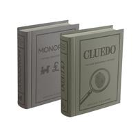 WS Games Vintage Bookshelf Edition Cluedo and Monopoly Board Games, Ages 8+, 3-6 Players