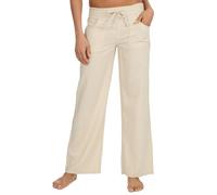 WS-SS24 Ladies Linen Viscose Blend Long Trousers Summer Longline PantsStone 20