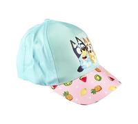 WS-Trend Bluey & Bingo Children's Cap - Baseball Cap for Girls & Boys - Size 52-54 cm - Adjustable with Fastening - Summer Cap with Fruit Print, blue, 6 5/8
