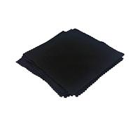 WS UK Microfibre Cleaning Cloths 10x10cm [Black, Pack of 20]