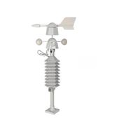 WS0232 Wireless Anemometer Dual Mount Wind Sensor LCD Weather Station Clock Speed Direction Chill Home Temperature Humidity