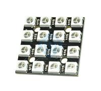 WS2812 5050 RGB LED Lights Development Board WS2812B 4 * 4 16 Bit LED Integrated Drive Drivers Board Module For