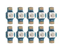 WS2812 RGB LED Module, 10Pcs High Brightness LED Light Module, Individually Addressable 5050 RGB Chip with Integrated Control Circuit, Energy Saving 5V LED Module for Microcontroll