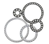 WS2812B LED Pixel Individually Addressable Ring 8/16/24/35/45Leds WS2812 Built-in IC Full Color Circle Led Modules Light DC5V (45Leds, Black)