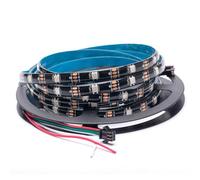 WS2812B LED Strip Individual Addressable Light Full Color SMD 5050 RGB Pixel Strip DC5V(16.4FT 150LEDS Waterproof IP65, Black PCB)