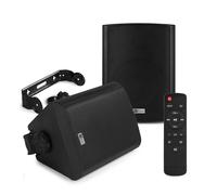 Power Dynamics WS50AB WiFi Wall Speaker System with Bluetooth, for Home Audio and Commercial Background Music - 5.25" Black