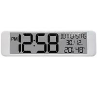 WS8120 XXL Radio-Controlled Wall Clock Digital Temperature and Humidity Display 44 cm