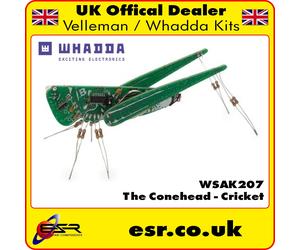WSAK207 The Conehead - Cricket Whadda DIY Electronic Soldering Project Kit