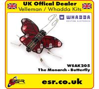 WSAK208 The Monarch - Butterfly Whadda DIY Electronic Soldering Project Kit