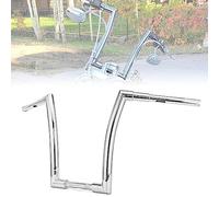 Wsays 12" Rise Ape Hanger Handlebar 1.5 inch Fat Bar Chrome Compatible with Harley Dyna Softail Sportster XL 883 1200 and Road King 1994-2022 and Road Glide 1998-2013 Models