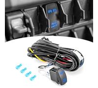 Wsays 12V Plug & Play Rear Lights On/Off Switch 2 Lead Wiring Harness Kit Compatible with 2018+ Polaris RZR/Ranger/General