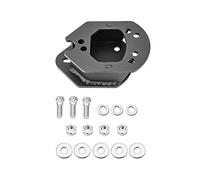Wsays 2" Out 1.5 Up Spare Tire Carrier Spacer Compatible with 1987-2018 Jeep Wrangler JK TJ YJ Black