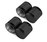 Wsays 4PCS Docking Hardware Cover Kit Knurled Magnet Caps Black Compatible with Harley 1994-2024 Sportster XL Softail Dyna Touring Electra Glide Street Glide Road King