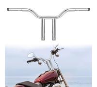 WSays Chrome 14'' Handlebar T-Bar 1-1/4'' Diameter Compatible with Harley Dyna Softail Road King Sportster 883 1200 XL 1996-2024