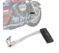 Wsays Chrome Rear Brake Foot Pedal Compatible with Harley 1997-2007 Touring Electra Glide Road Glide Road King Street Glide & 1987-2017 FL Softail Models