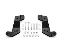 WSays Gloss Black Front Caster Left & Right Geometry Correction Control Arm Bracket Compatible with 2007-2018 Jeep Wrangler JK/JKU