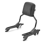 WSays Gloss Black Sissy Bar Standard Height Passenger Backrest Pad Compatible with 2018-2023 Harley Softail Sport Glide Low Rider S FLSB FXLR FXLRS