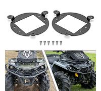WSays Headlight Upgrade Coversion Bezel Mount Bracket Compatible with 3" Flush Mount Light Can-Am Outlander XMR, Max, L 400 450 500 570