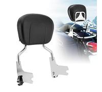 Wsays Sissy Bar Detachable Passenger Backrest Chrome Compatible with Harley Davidson Touring Street Glide Electra Glide Road Glide Road King 1997-2008