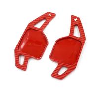 WSBOJXTH Compatible with A3 2014-2016 for A4 (B8) 2013-2015 for A5/S5 2012-2016 for A6 (C7) 2012-2017 Car Steering Wheel Paddle Shift Extension Paddle Shifter Extension(Red Carbon Look)