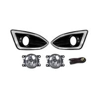 WSBOJXTH Compatible With Edge 2015 2016 2017 2018 Car Front Bumper Foglamp Trim Cover Frame Grille Replacement Parts(One set)