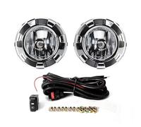 WSBOJXTH Compatible With Mitsubishi For Pajero 3 2007 2008 2009 2010 V73 V97 12V Car Daytime Driving Running Light Front Bumper Fog Cover Replacement Parts(Chrome Cover)