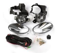 WSBOJXTH Compatible With Nissan For Qashqai J10 2011 2012 2013 Car Fog Light Assembly Lamp Cover Bumper Chrome Daytime Running Lights Replacement Parts