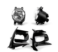 WSBOJXTH Compatible With Toyota For Sienna 2017 2018 2019 2020 Car Fog Lamp Assembly Chrome Driving Spot WIth Cover Front Bumper Lights Replacement Parts