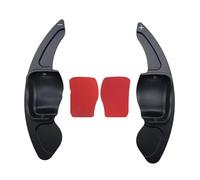 WSBOJXTH Compatible with VW for Phideon for Lavida for Lamando 2Pces Car Steering Wheel Paddle Shifters Extension Aluminum Alloy Paddle Shifter Extension(Black)