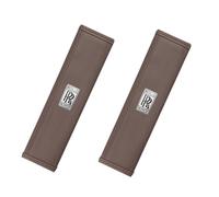 WSCDMCC 2 Pcs Seat Belt Pads for All Rolls-Royce Models, Soft Comfortable Seat Belt Cover Shoulder Protector Cover, Car Interior Accessories,Brown