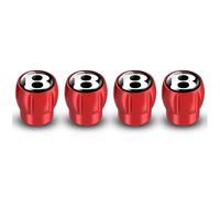 WSCDMCC 4 Pcs Car Tyre Valve Caps for Bentley Arnage Bentayga Continental Flying Spur Mulsanne, Dust-Proof Auto Tyre Valve Stem Caps with Logo Emblem Car Accessories,Red